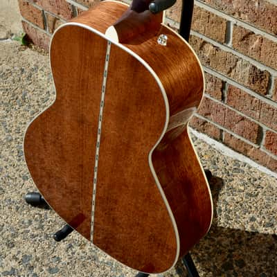 Fender PS-220E Parlor, Ovangkol Fingerboard, 3-Color Vintage Sunburst image 10