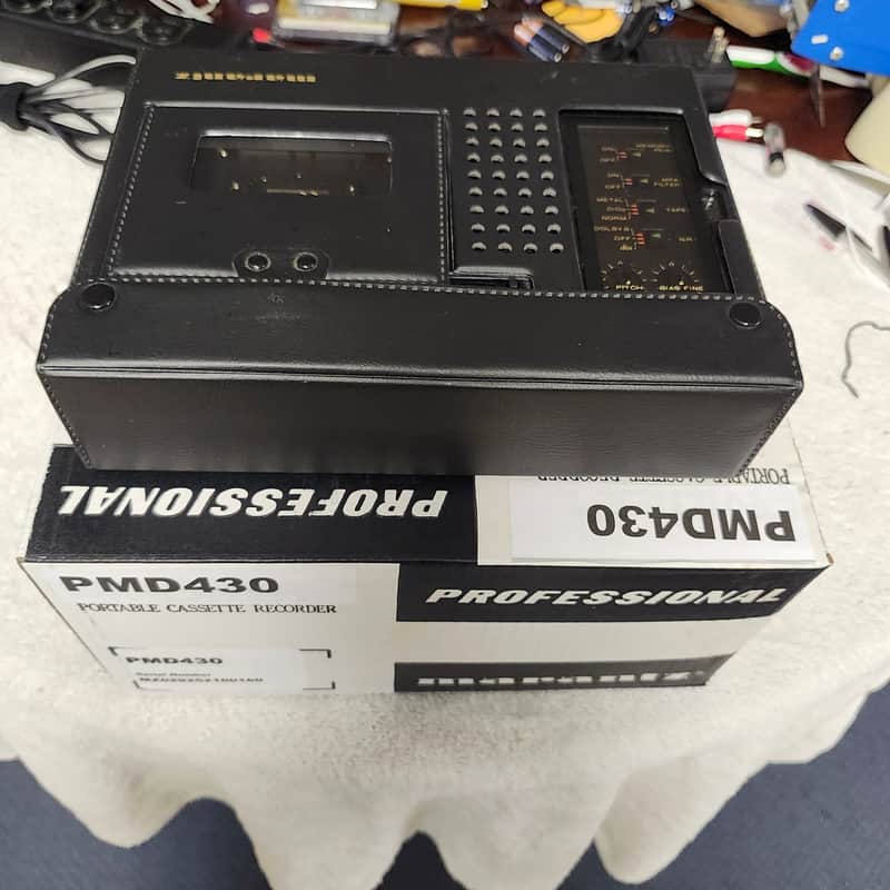 Mint Marantz PMD430 CP430 Rebuilt 3-Head Portable Cassette W/All Accessories image 1