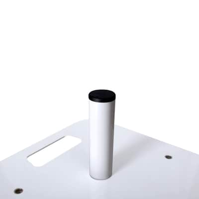 Novopro PS1XXL White Variable Height DJ Podium Stand w/ Scrims & Bag (4 Pack) image 11