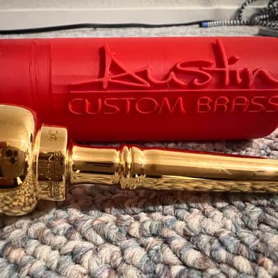 Austin Custom Brass Standard Series 2C Trumpet Mouthpiece Standard Series 2026 - Gold plated image 1