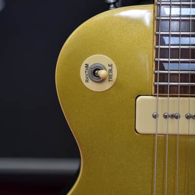 Aria Pro II Gold Top Les Paul p90s '56 Reissue, late 90's image 5