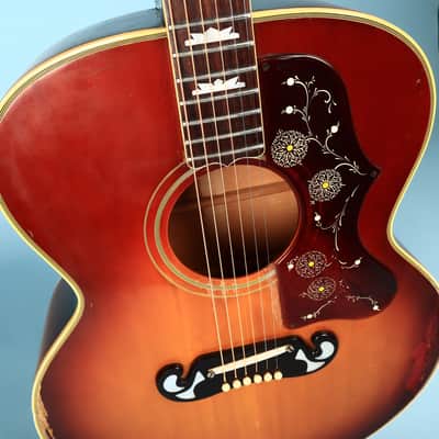 1969 Gibson J-200 (SJ-200) Acoustic – Vintage Sunburst image 7