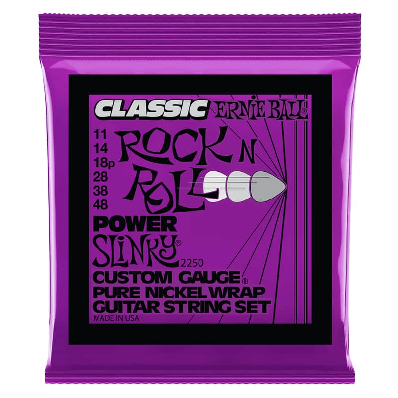 Electric Guitar Strings 11-48 Classic Rock N Roll Slinky Pure Nickel 100% Genuine image 1