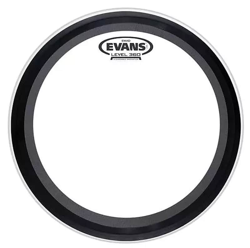 Evans BD22EMADCW EMAD Coated White Bass Drum Head - 22" image 1