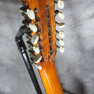 Valeriano Bernal  Custom Mandriola 1989 – 12 strings (6 double courses) – Cedar/Mahogany – unique, rich voice image 11