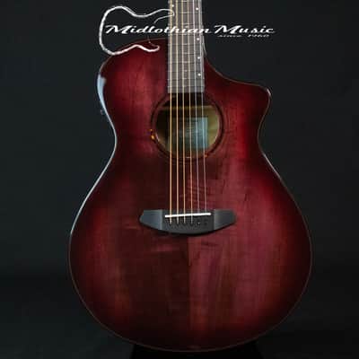 Breedlove ECO Collection - Pursuit Exotic S Concert CE - Acoustic-Electric Guitar - Pinot Noir Burst Finish image 2