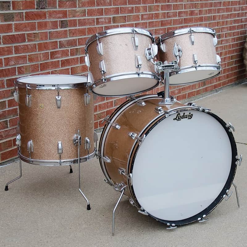 Ludwig No. 983-1 Hollywood Outfit 8x12 / 9x13 / 16x16 / 14x22" Drum Set 1960s image 1