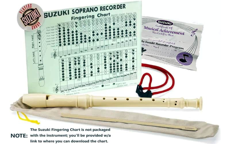 High-precision made standard soprano recorder w/ bag & accesories - "Unbreakable" resin superior specifications 1-pc student recorder outfit! image 1