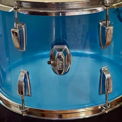 Ludwig Vistalite 14 x 10" Rack Tom Drum Blue Vintage Pre '76 image 3