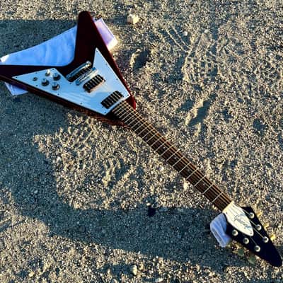 Vintage 1990 Gibson Flying V '67 Reissue Heritage Cherry w/ OHSC image 13