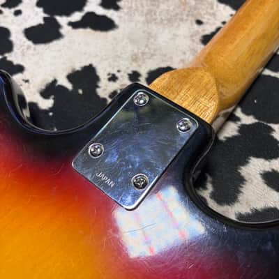 Teisco Single Pickup Guitar 1960's -Bobkat - Sunburst - Metal Pickguard image 3