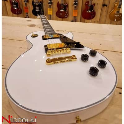 Immagine Gibson Les Paul Custom w/ Ebony Fingerboard Gloss Alpine White - 8