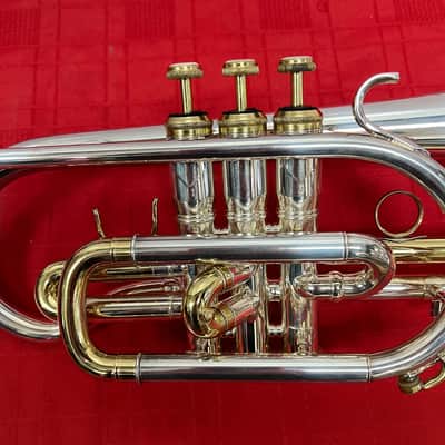 Used RS Berkeley Silver Bb Cornet with Original Case & Mouthpiece image 4