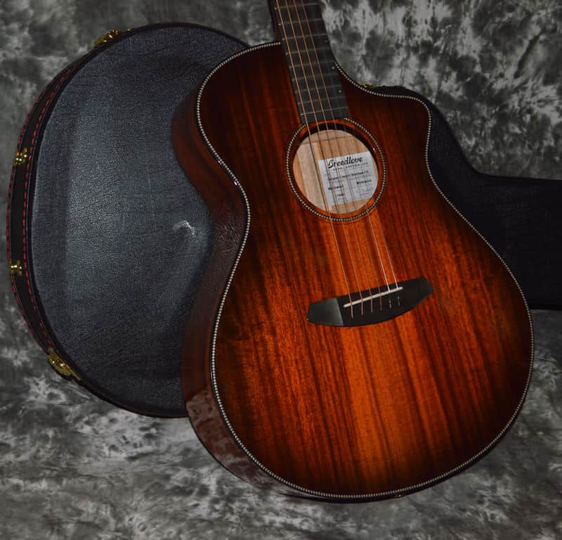 2022 Breedlove - Oregon Concert Bourbon CE Myrtlewood - Bourbon Burst image 1