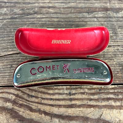 Hohner Comet 40 Octave Harmonica - Key of C 2010s - Silver image 1