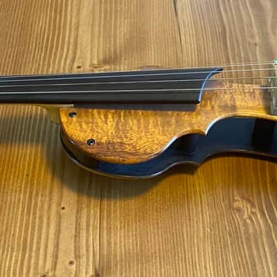 Rare: Tucker Barrett Luma - 5 string electric Violin/Viola - Hawaiian Koa wood image 4