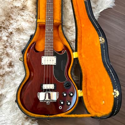 Bruce Kulick Collection (KISS)  1967 Gibson EB-3 - Cherry Red - Original Case image 16