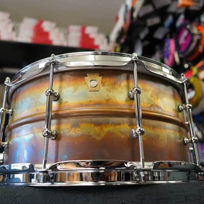 Ludwig 6.5x14" Raw Bronze Snare Drum w/ Tube Lugs image 8