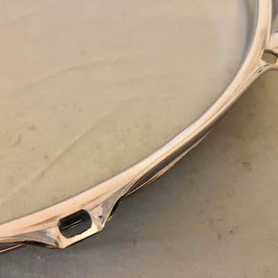 Set of DW Design Series 14” Hoops 10 Hole Snare Drum, Chrome, Workshop, 2.3mm Rims image 5