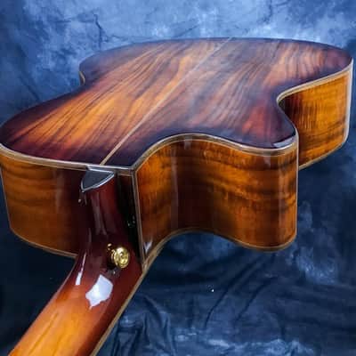 Freshman FALTDKOAOC 20th Anniversary OM Electro-Acoustic Guitar Koa Sunburst image 8