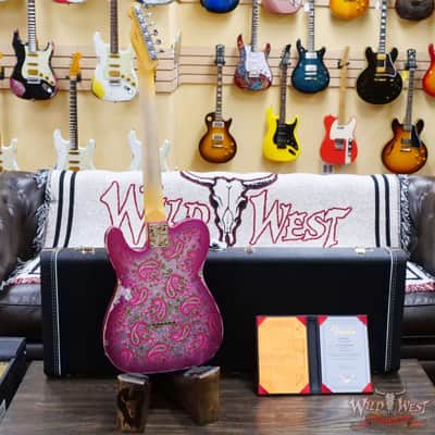 Fender Custom Shop Ron Thorn Masterbuilt 1968 Telecaster Maple Fingerboard Relic Pink Paisley image 10