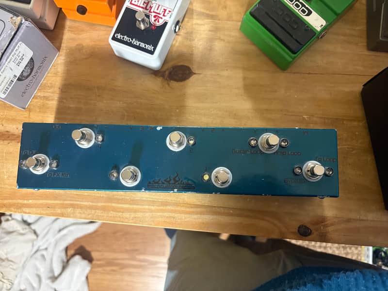 Pacific Custom Pedals Analog Patch Switcher 2010s - Blue image 1