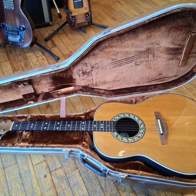 Ovation 1612 Custom Balladeer for repair with OHSC 1975 - 1984 - Natural image 1