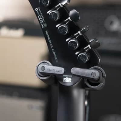 ESP LTD James Hetfield Signature Snakebyte Electric Guitar - Satin Black with Hardshell Case image 6