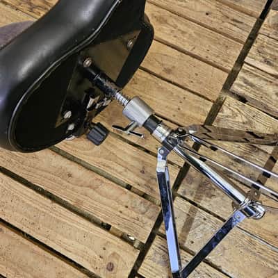 Roc N Soc Drum Stool Throne, Grey With Back Rest USED! RKCOK010826 image 4