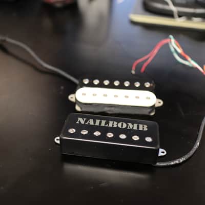 Bare Knuckle Nailbomb 7-String Set Covered and Black/Cream image 2