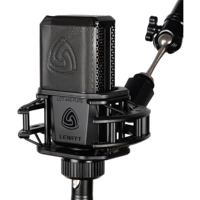 Lewitt LCT 440 PURE Condenser Microphone with Gator RI-POPFILTER Rok-It Single Layer Microphone Pop Filter and 10 foot XLR Cable image 2