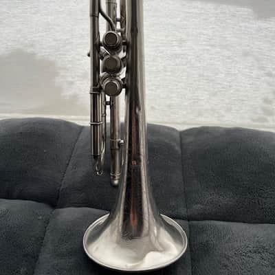 1904 Conn Conqueror Cornet – Silver Plate – Engraved “Exchanged for a Buescher” – King Case image 18
