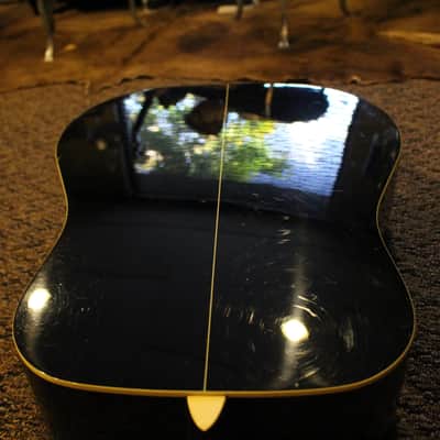 Fender Catalina "Black Cat" Acoustic Guitar w/Hard Shell Chipboard Case image 16