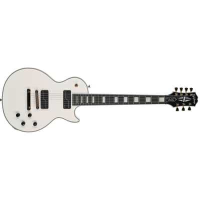 Epiphone 7-string Matt Heafy Signature Les Paul Custom Origins Guitar - Bone White image 3