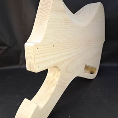 Unfinished Ash Iceman P bass guitar body - fits fender necks J2515 image 8