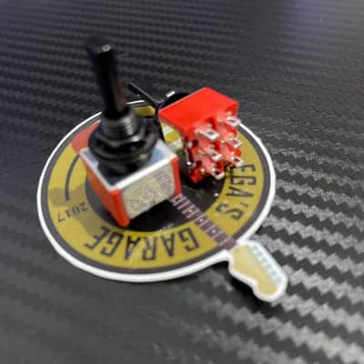 Toggle Mini Flat Lever switch 2 Way & 3 Way | Guitar Coil Tap Switch 3PDT | Black Finish image 4