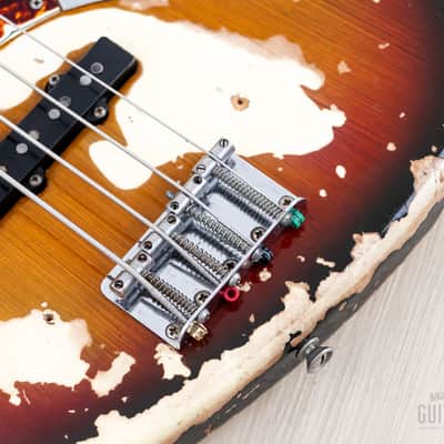 1969 Fender Jazz Bass Sunburst Faux Burst Vintage Bass w/ Case image 8