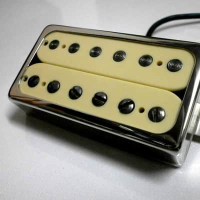 Q pickups  CREAM Open CHROME Cover  Humbucker PAF Guitar Pickup Hand Wound By Q Pickups image 3