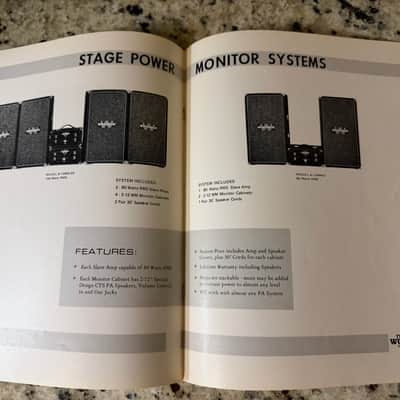 Woodson Catalog 70s Guitar Amp PA the lead amp the steel amps image 6