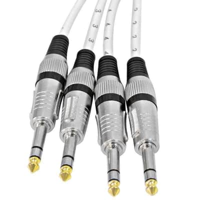 Seismic Audio SASRT-4x25 - 4 Channel 25 Foot 1/4 Inch TRS Snake Cable image 3