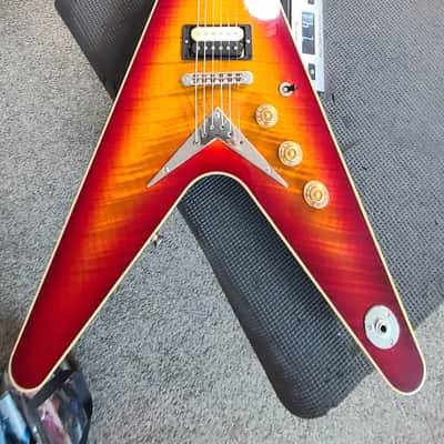 Dean V USA Time Capsule!  VIDEO NOW👂!  Limited Edition! BEAUTIFUL Flame Top! 2002 ml - Cherry Sunburst Flame image 19