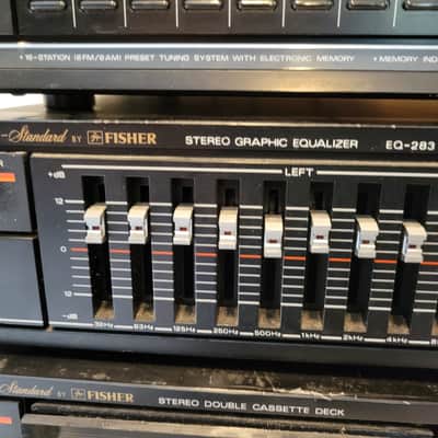 1980 Fisher Studio Standard Component Stereo System Amp, Tuner, 10 Band EQ & Double Cassette Player image 6