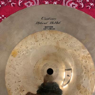 Zildjian 14.25" K Custom Hybrid Hi-Hat Cymbals (Pair) 2008 - Present - Traditional / Brilliant image 19