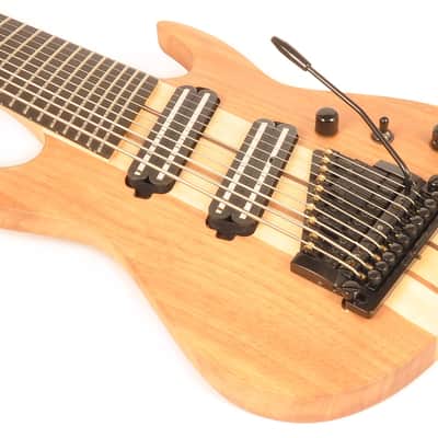 Agile 10 String Fan Fret Multi-Scale Elec Guitar Kahler Bridge Pendulum Elite 102730 EB CP Nat Mah image 5