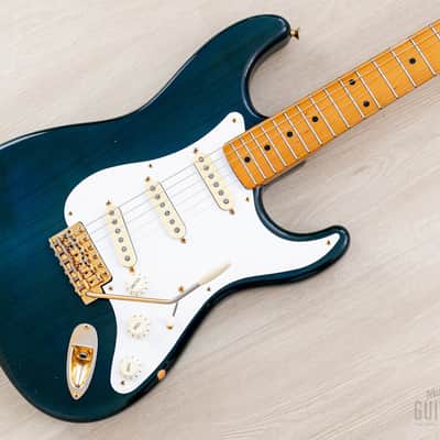 1993 Fender Custom Edition '57 Stratocaster ST57G-65 Charcoal Marine w/ Gold Hardware, Japan MIJ Fujigen