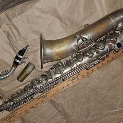 Vintage Buescher True Tone Silver C-Melody Saxophone, Good Condition image 10