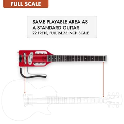 Traveler Guitar Ultra-Light Electric Travel Guitar (Torino Red) image 6