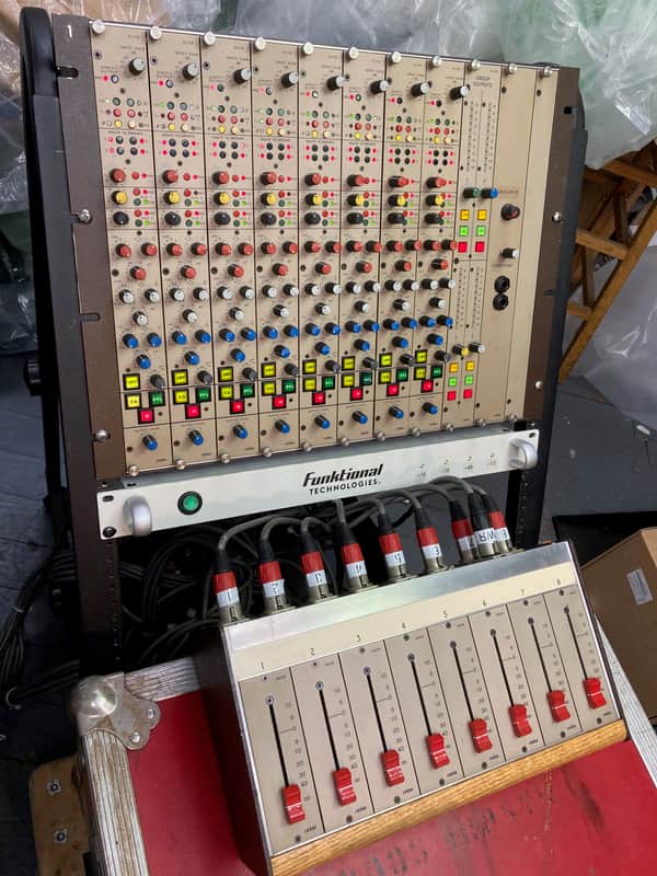 Cadac 8 Channel Mic Pre Eq Input x 4 Output 8x4 “G Type” Mixer Rack w/ Fader Unit • Vintage image 1