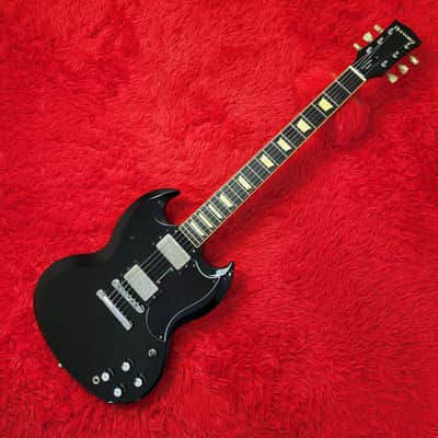 History SH-SG 2010 SG Standard Black - Heritage Wood - Original Hard Shell Case - Made By Fujigen in Japan MIJ image 2