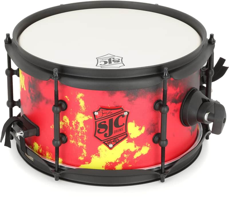 SJC Custom Drums Josh Dun Inferno Side Snare Drum - 6 inches x 10 inches image 1
